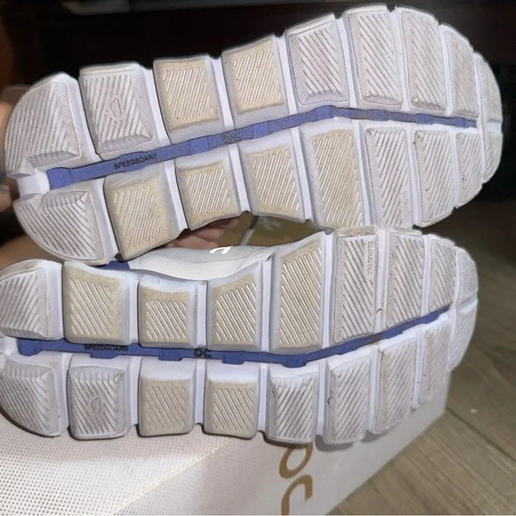 On Running Women's Sneakers - White and Blue - Picture 11 of 13